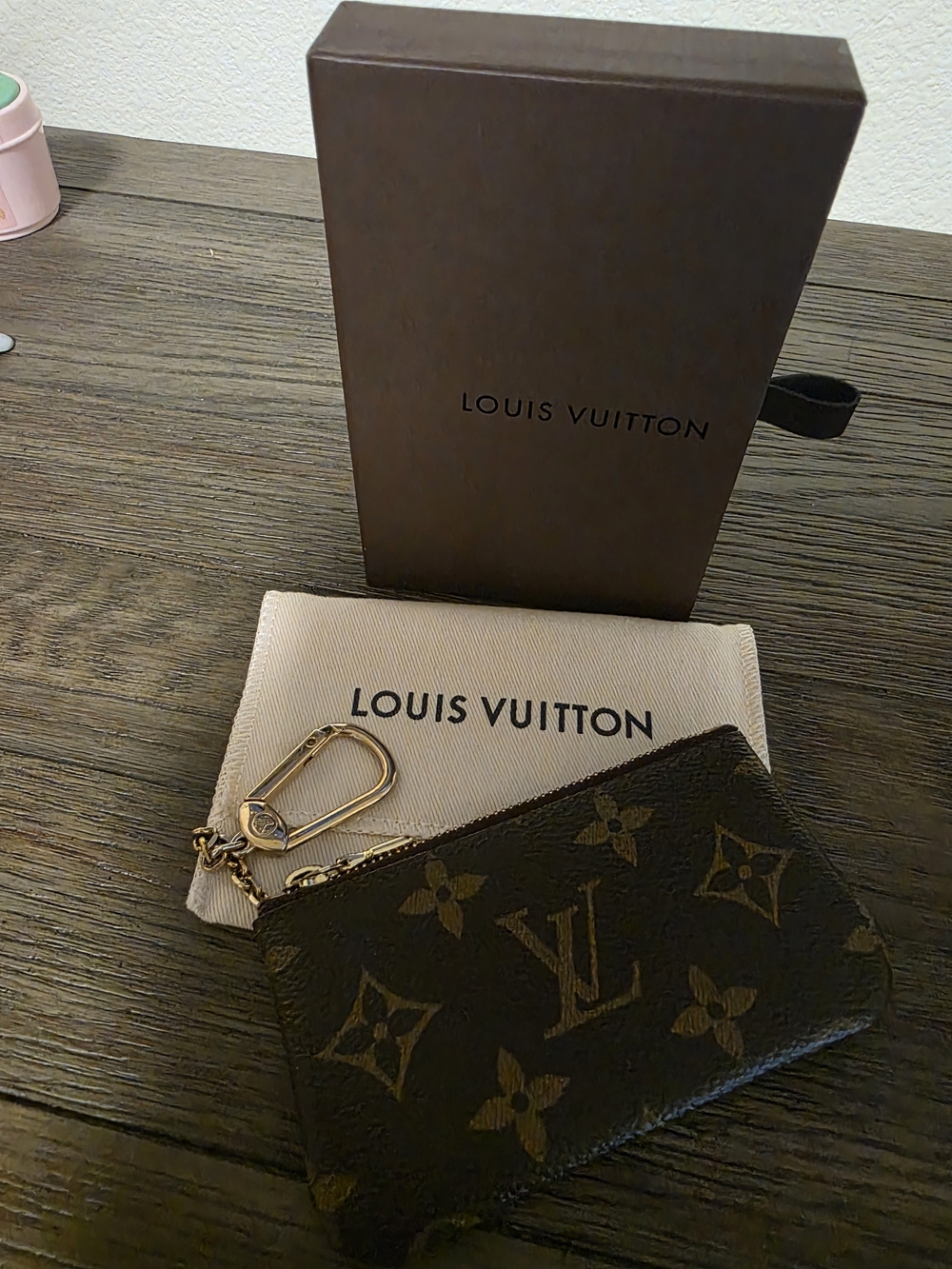 Louis Vuitton Monogram Key Pouch - Brown